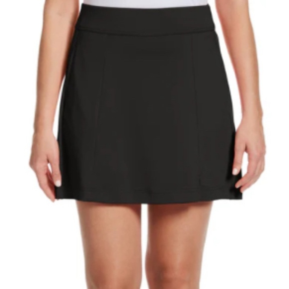 Callaway Black A-Line Mini Skirt for Work